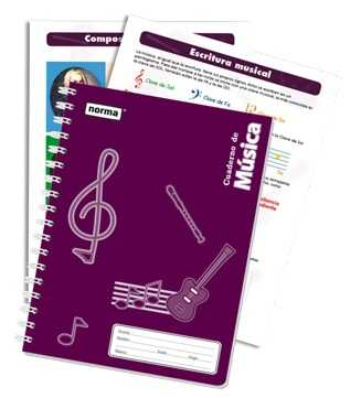 [NRM580277] Cuaderno Profesional Norma Musica Pauta 80 Hojas