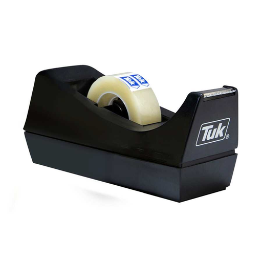 [TUK700513] Despachador Tuk Jr D-30 Para Cinta Adhesiva Chica Negro Cromo 