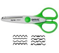 [BRLGREKA3] Tijera Barrilito Greka 6" Mango Plastico Corte Ondas 