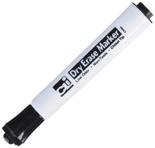 [LEO47920] Dry Erase Marker Chisel Black