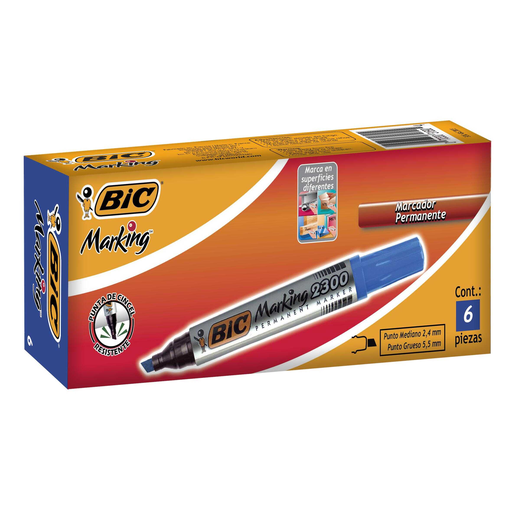 [BIC316911] Marcador Bic Permanente  2300 Cincel Azul