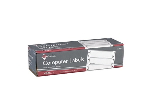 [MAC42451] Labels 3 1/2X15/16"