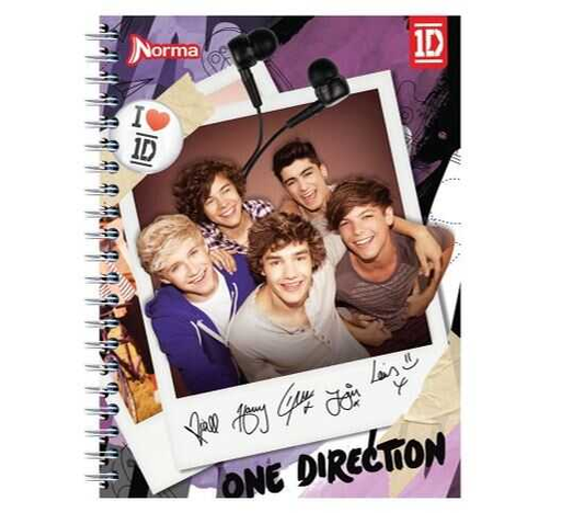 [NRM581319] Cuaderno Profesional Norma Espiral Raya "One Direction" 100 Hojas