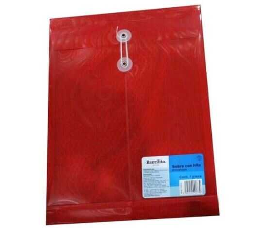 [BRLDSC10] Sobre Barrilito Plastico Con Hilo T/C Vertical C/12Pz