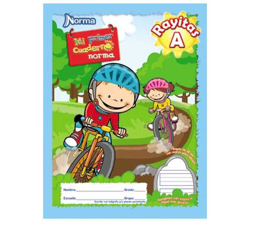[NRM580269] Cuaderno College Norma Cosido Rayitas "A" Mi Primer Cuaderno 72 Hojas