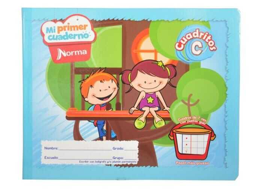 [NRM580981] Cuaderno College Norma Cosido Cuadritos "C" Mi Primer Cuaderno 72 Hojas
