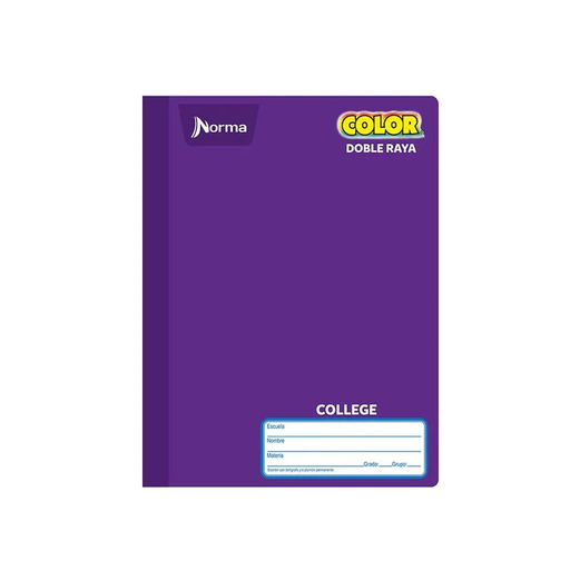 [NRM525174] Cuaderno College Norma Cosido Dobleraya 581286 100 Hojas
