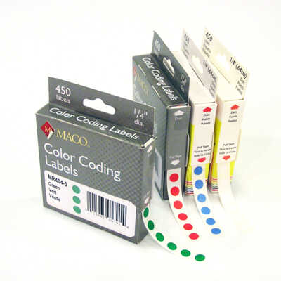 [MACMR4048] Labels 1/4" Red