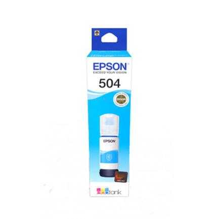[EPST504220AL] Botella De Tinta Epson T504 Ecotank Cyan 6Kpg 70Ml