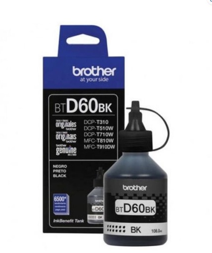 [BRTBTD60BK] Cartucho De Tinta Brother Btd60Bk Rendimiento 6500 Paginas Color Negro