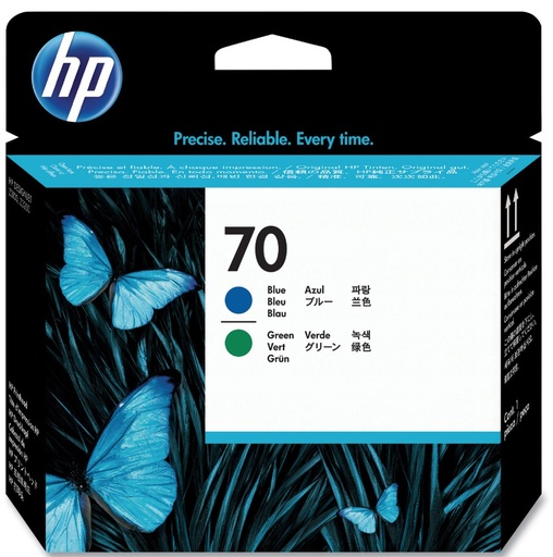 [HEWC9408A] Cabezal Hp Lf De Impresión 70 Color Azul-Verde