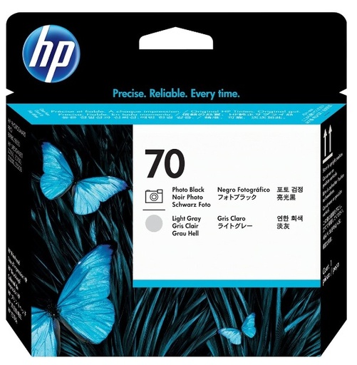 [HEWC9407A] Cabezal Hp Lf De Impresión 70 Lt Photo Color Negro-Gris