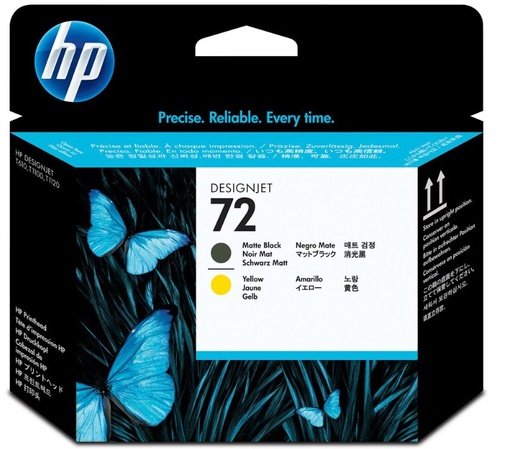 [HEWC9384A] Cabezal Hp Lf De Impresión 72 Color Negro Mate-Amarillo