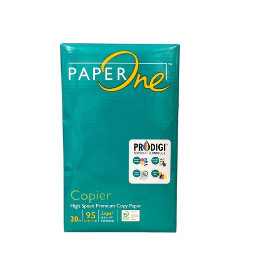 [PAPBON1611] Papel Bond Paper One Verde T/Legal 8.5" X 14" 95% Br C/500 Hojas