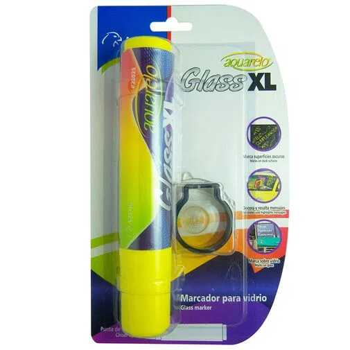[AZR30122025AM] Marcador Azor Para Ventana Aquarelo Glass Xl Amarillo 