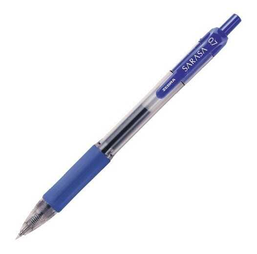 [ZEB8851] Pluma Sarasa Gel Retractil .5Mm Punto Extra Fino Azul