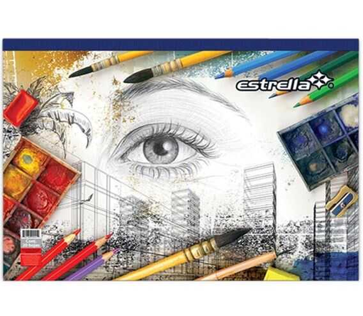 [EST00041] Block Dibujo Estrella Tabla 50X35 20Hj