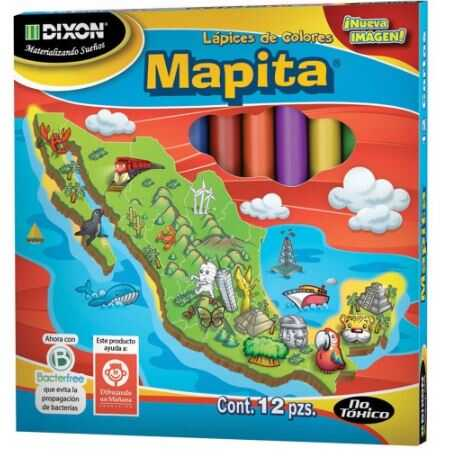 [DIX01936] Colores Escolares Cortos Mapita C/12Pz