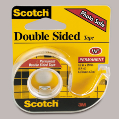 [MMM136P] Cinta Adhesiva Doble Lado Scotch 1/2"X250" C/Despachador