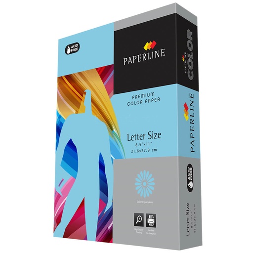 [APP41309] Papel Bond Paperline T/C 75Gr Azul Pastel 500 Hojas