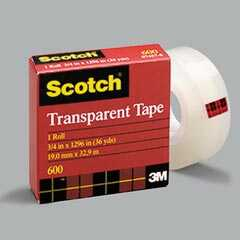 [MMM6001072] Cinta Adhesiva Transparente Scotch 1"X2592" 72Yd