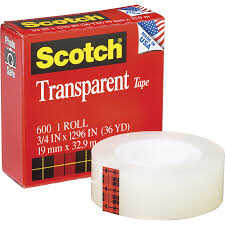 [MMM600341296] Cinta Adhesiva Transparente Highland 3/4"X1296" 36Yd
