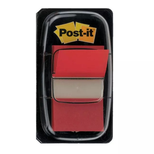 [MMM6801] Banderitas C/Adhesivo Post-It Plastico 1" Rojo C/50 Hojas