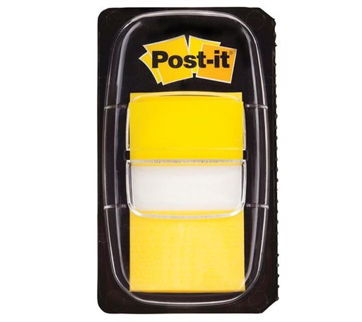 [MMM6805] Banderitas C/Adhesivo Post-It Plastico 1" Amarillo 50 Hojas