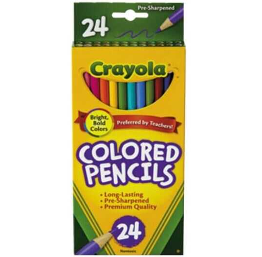 [CYO684024] Lapices Crayola Colores Largos Surtido C/24Pz