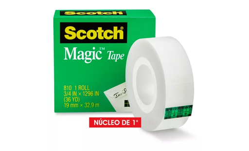 [MMM8103412] Cinta Adhesiva Invisible Scotch Magic 3/4"X1296" 36Yd