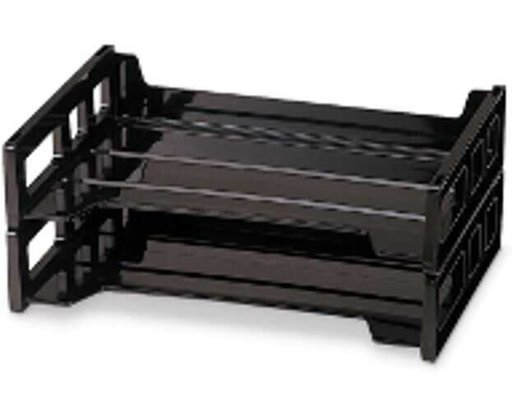 [OIC21022] Papelera Oic Plastico Individual Modular T/C Negro 