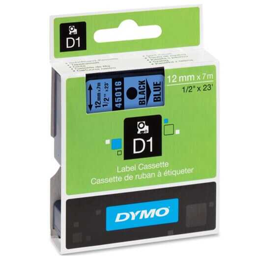 [DYM45016] Cinta Para Rotulador Dymo D1 1/2" Negro/Azul