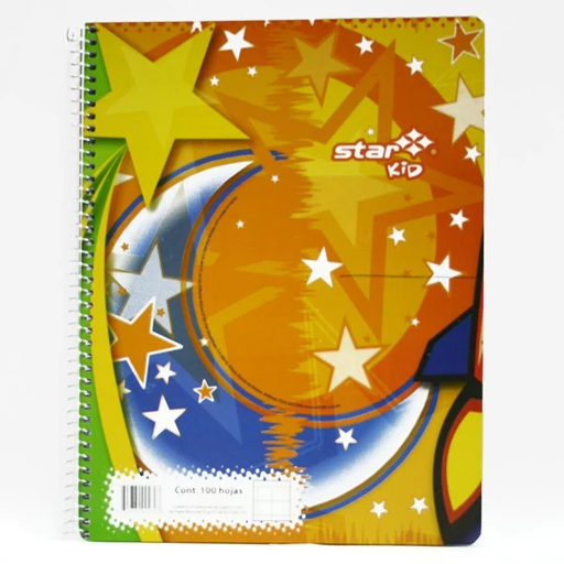 [EST00460] Cuaderno Profesional Estrella Espiral Cuadro 7Mm 100 Hojas