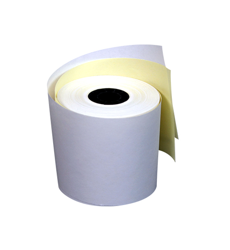 [PCMCBA392] Rollo Papel C/Copia 3" Para Registro 92' #Cba392 Blanco Canario 