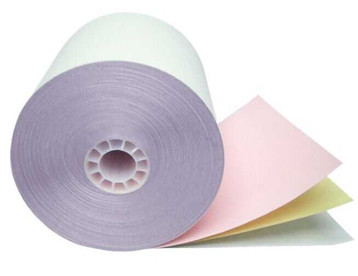[PCMCBAR365] Rollo Papel C/Copia 3" X 65' #Cbar365 Blanco Canario Rosa 