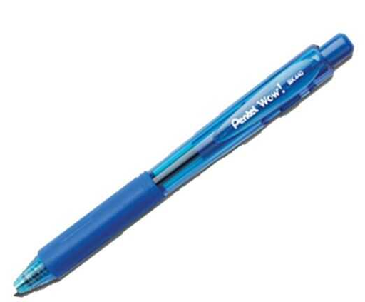 [PENBK440C] Wow! Ballpoint Pen, Retractable, Medium 1 Mm, Blue