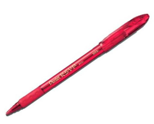 [PENBK91B] Pluma Pentel R.S.V.P. 1Mm Punto Medio Rojo 