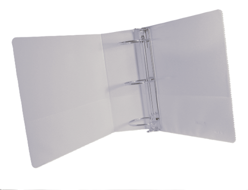 [AZR3029701BL] Carpeta Azor 5" Capacidad C/Mica T/C 3 Aros D Blanca