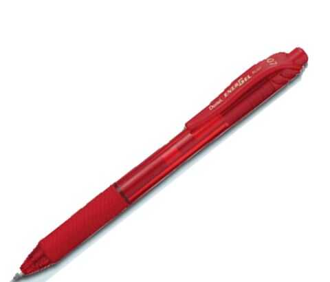 [PENBL107B] Pluma Pentel Energel Retractil .7Mm Punto Fino Rojo