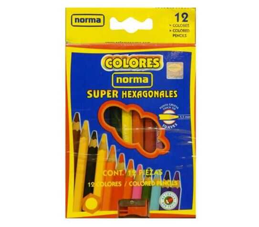 [NRM520994] Lapices Norma Largos Super Hexagonal C/12Pz