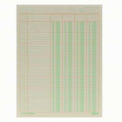 [EST00244] Block Tabular Estrella 3 Columnas C/Concepto T/C 50 Hojas