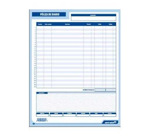 [EST00251] Block Poliza Diario Estrella T/C 50 Hojas