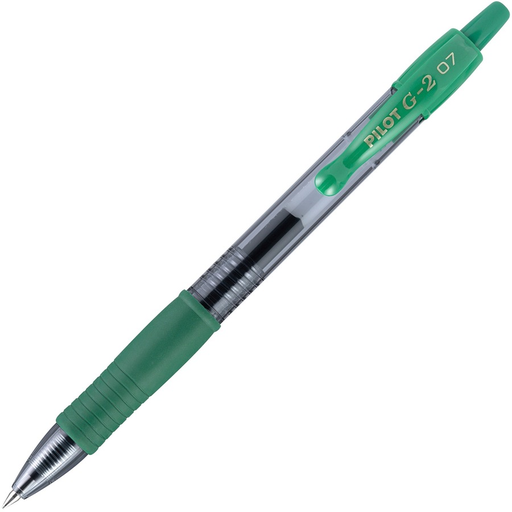[PIL31025] Pluma Pilot G2 Gel Rolbal Retractil .7Mm Punto Fino Verde
