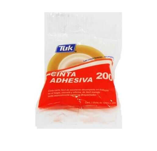 [TUK260007] Cinta Adhesiva Tuk 200 Corte Facil 18Mmx33M