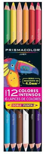 [SAN2068523] Lapices Prismacolor Junior Doble Punta Surtido C/6Pz