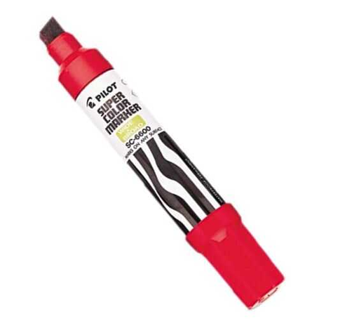 [PIL43300] Marcador Pilot Sc6600 Jumbo Recargable Rojo 