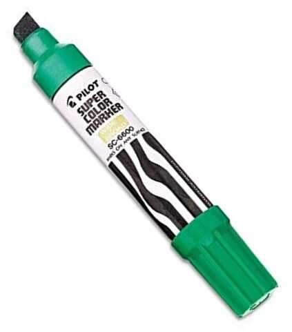 [PIL43400] Marcador Pilot Sc6600 Jumbo Recargable Verde 