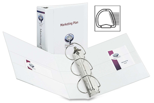 [AVE098015] Carpeta Avery 4" Capacidad C/Mica T/C 3 Aros D Blanca