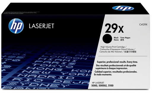 [HEWC4129X] Toner Hp 29X Para Impresor Lj-5000,5100 Original Negro
