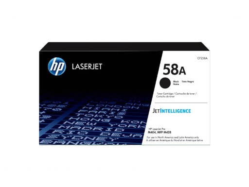 [HEWCF258A] Toner Hp 58A Original Laserjet 3K Pg Negro 